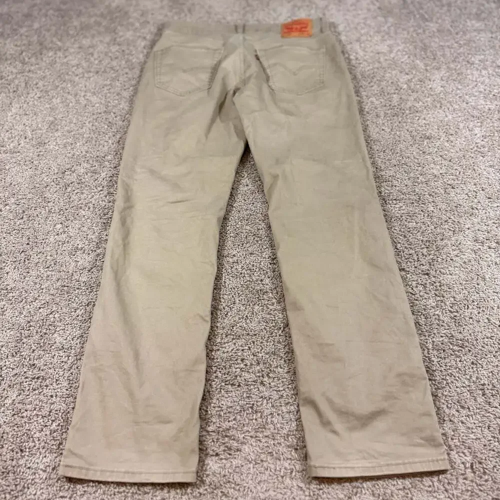 Levi’s All Seasons Tech Khaki Pants Men’s 34x34 Beige Straight Water<Less